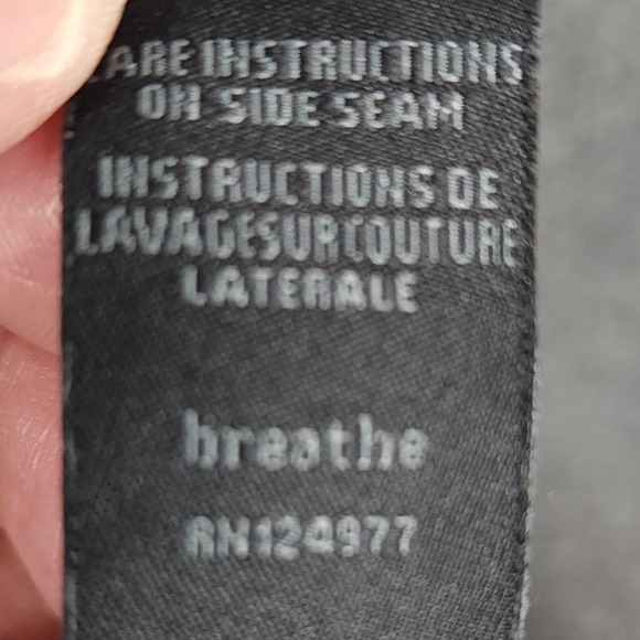 Prana Long Sleeve Geometric Print Top Charcoal Grey XS - Picture 7 of 8